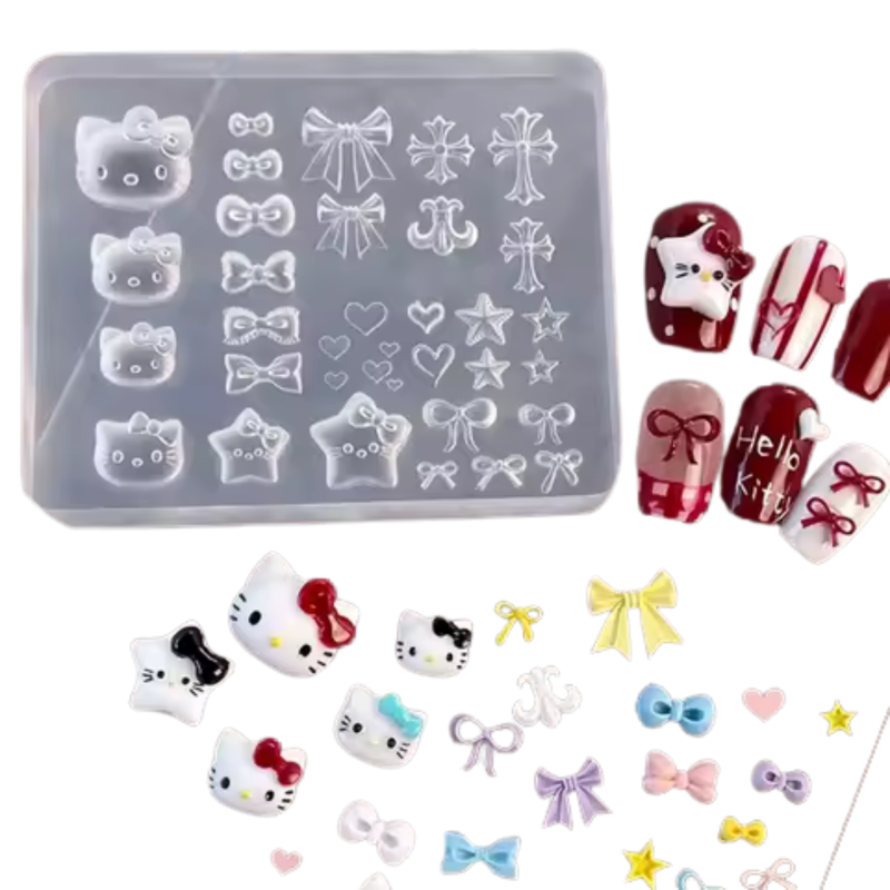 Nail Art Molds 3D Silicone